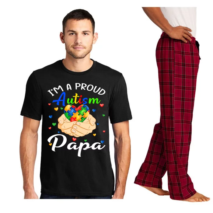 I'm A Proud Autism Papa Autism Awareness Autistic Gift Pajama Set