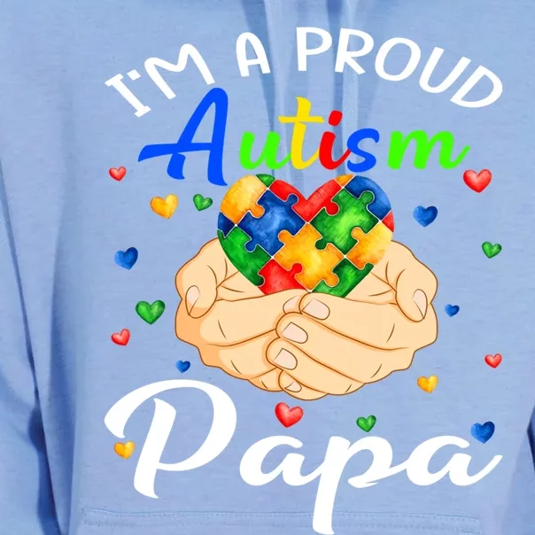 I'm A Proud Autism Papa Autism Awareness Autistic Gift Unisex Surf Hoodie