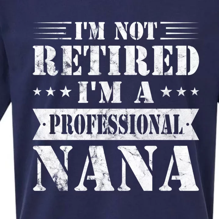 Im A Professional Nana Funny Mothers Day Retired Grandma Gift Sueded Cloud Jersey T-Shirt