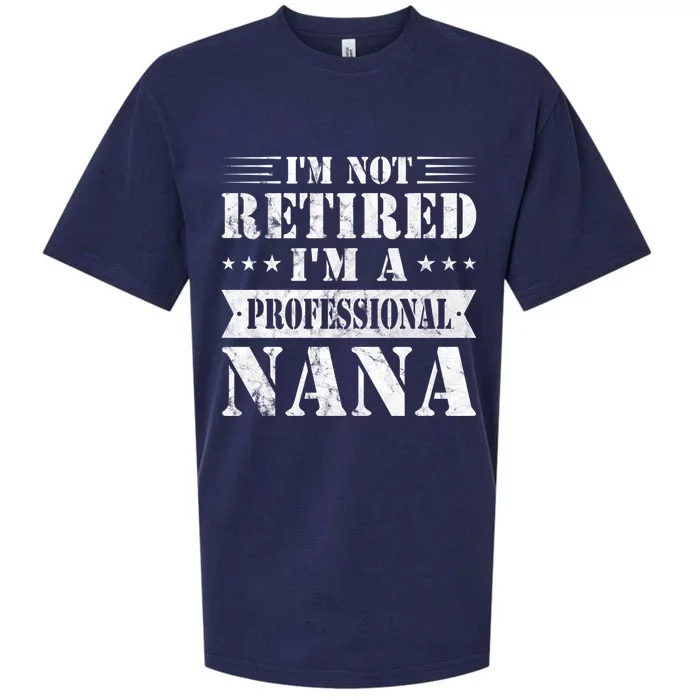 Im A Professional Nana Funny Mothers Day Retired Grandma Gift Sueded Cloud Jersey T-Shirt