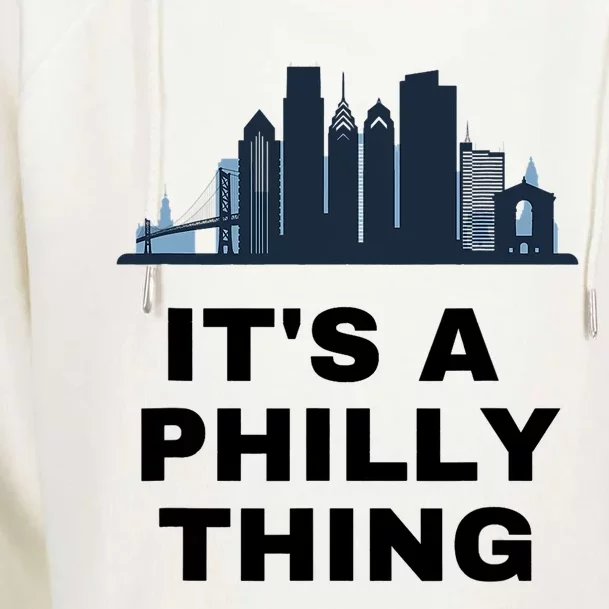 It's A Philly Thing White Womens Funnel Neck Pullover Hood