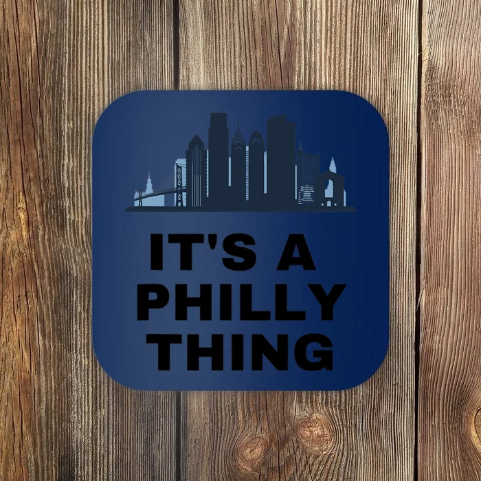 It's A Philly Thing White Coaster