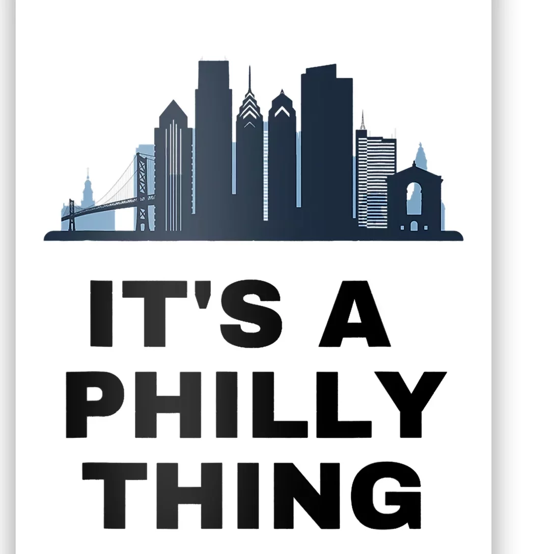 It's A Philly Thing White Poster