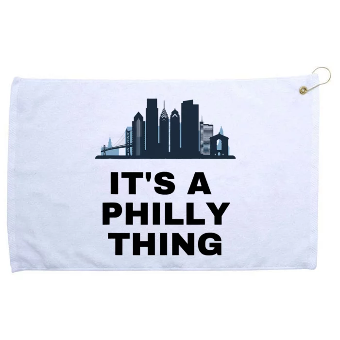 It's A Philly Thing White Grommeted Golf Towel