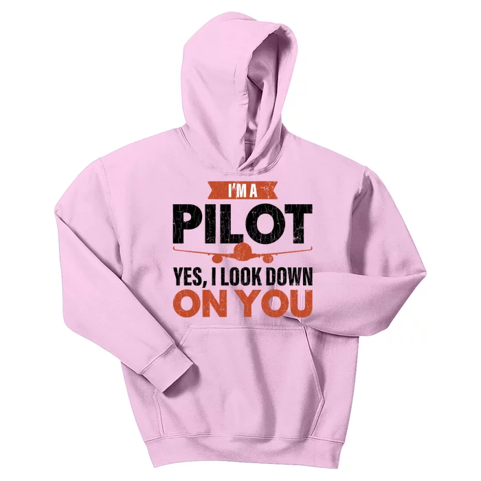 Im A Pilot Funny Dad Graphic For Father’s Day Gift Kids Hoodie