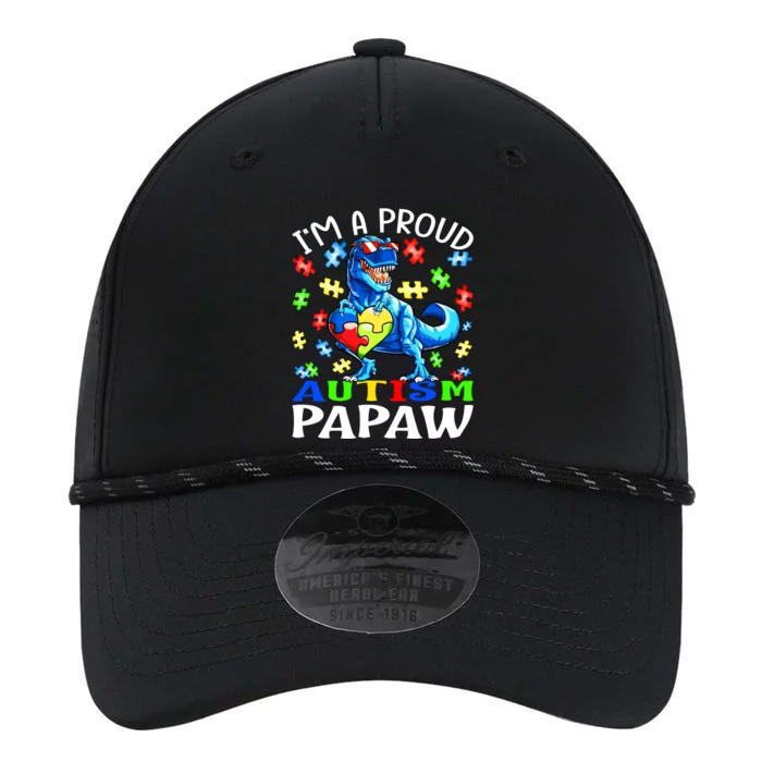 I'm A Proud Autism Papaw Dinosaur Gift Performance The Dyno Cap