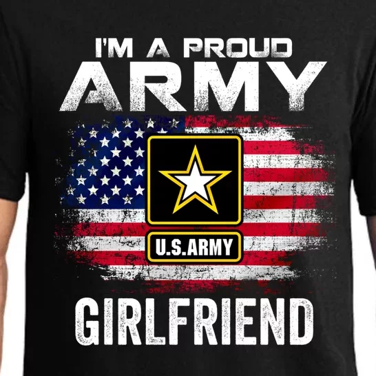 I'm A Proud Army Friend With American Flag Veteran Gift Pajama Set