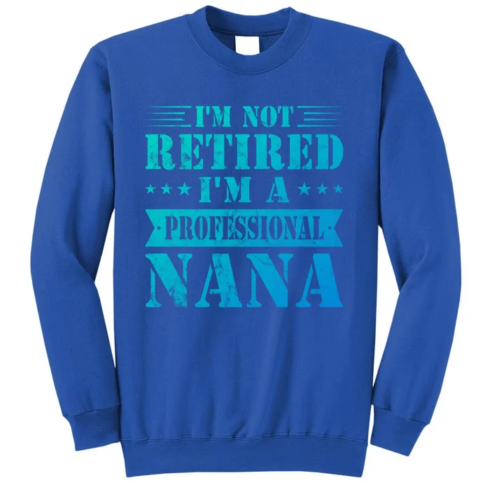 Im A Professional Nana Funny Mothers Day Retired Grandma Gift Tall Sweatshirt