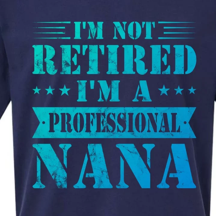 Im A Professional Nana Funny Mothers Day Retired Grandma Gift Sueded Cloud Jersey T-Shirt