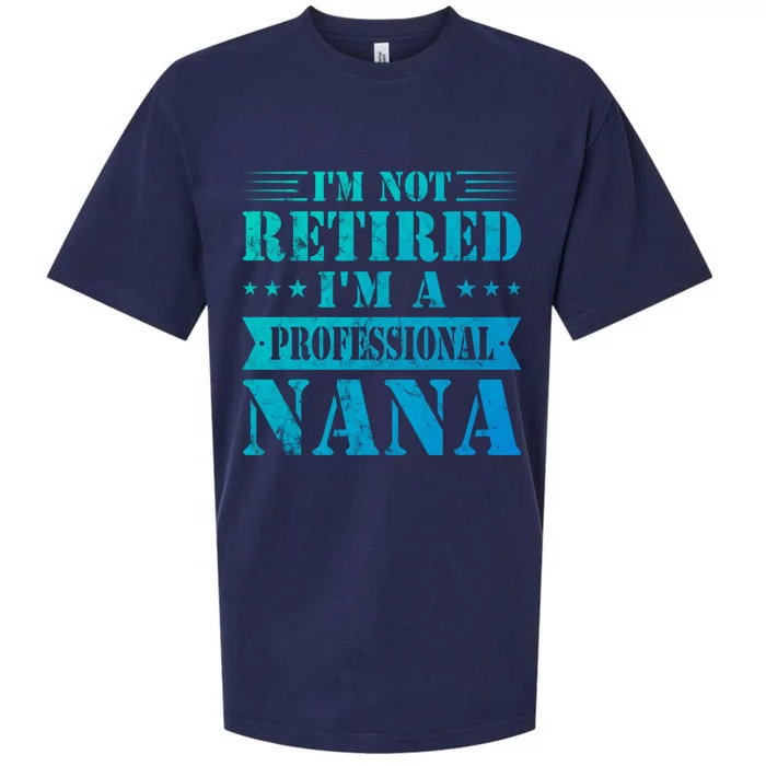 Im A Professional Nana Funny Mothers Day Retired Grandma Gift Sueded Cloud Jersey T-Shirt