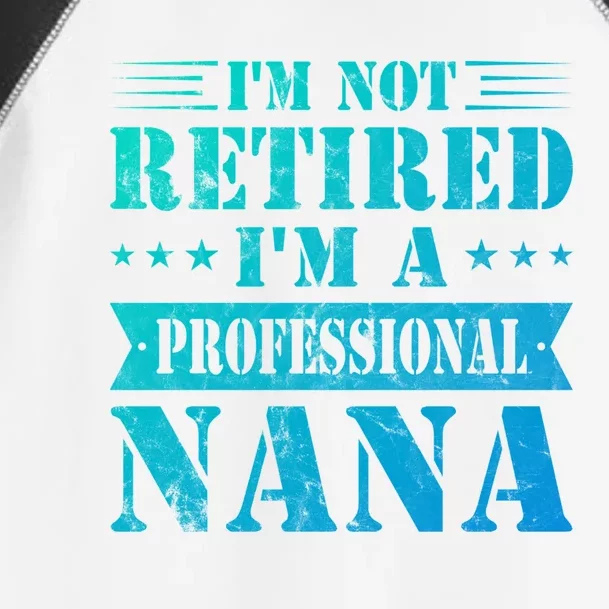 Im A Professional Nana Funny Mothers Day Retired Grandma Gift Toddler Fine Jersey T-Shirt