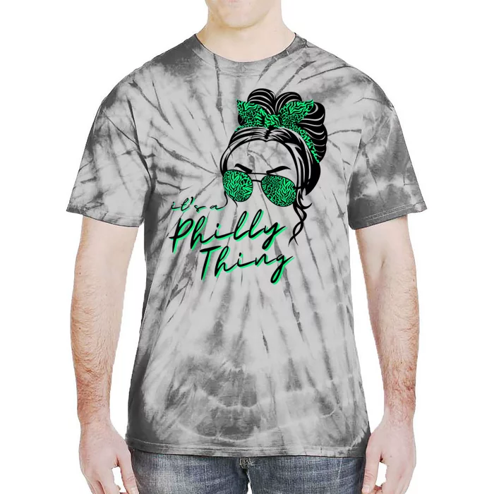 IT'S A PHILLY THING | Its A Philadelphia Thing Girl Bun Tie-Dye T-Shirt