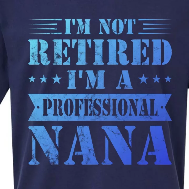 Im A Professional Nana Funny Mothers Day Retired Grandma Gift Sueded Cloud Jersey T-Shirt