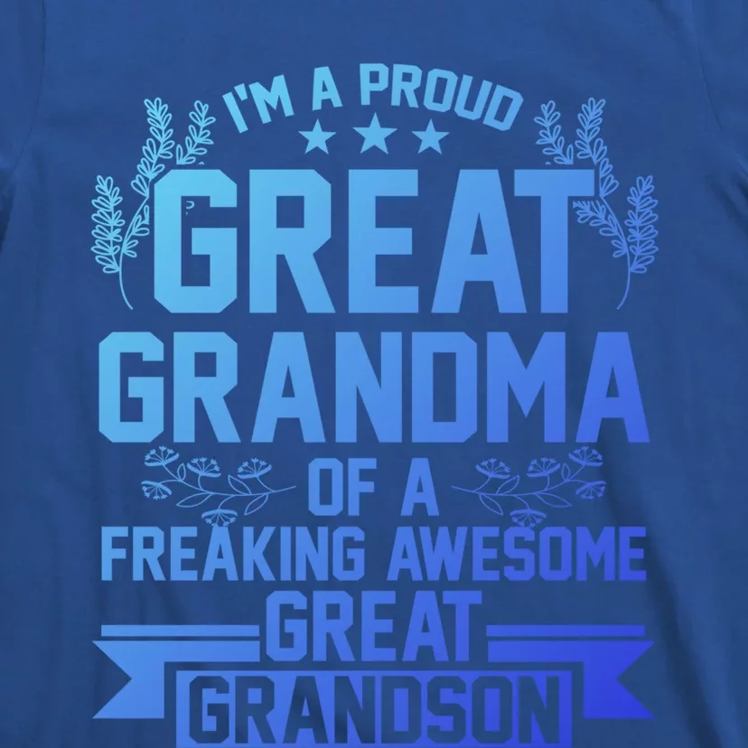 Im A Proud Grandma Of A Grandson Grandson Gift T-Shirt