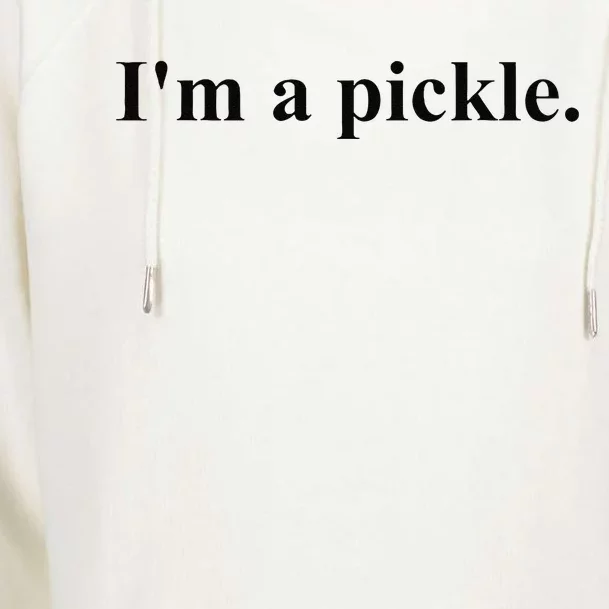 Im A Pickle Halloween Pickle Costume Womens Funnel Neck Pullover Hood