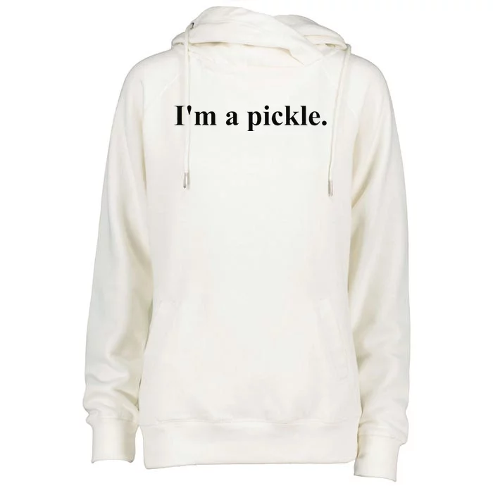 Im A Pickle Halloween Pickle Costume Womens Funnel Neck Pullover Hood