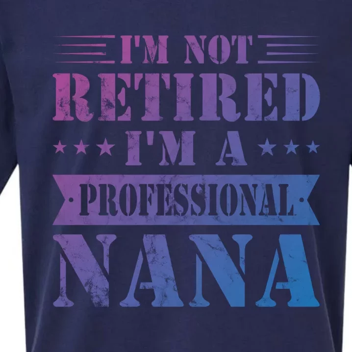 Im A Professional Nana Funny Mothers Day Retired Grandma Gift Sueded Cloud Jersey T-Shirt