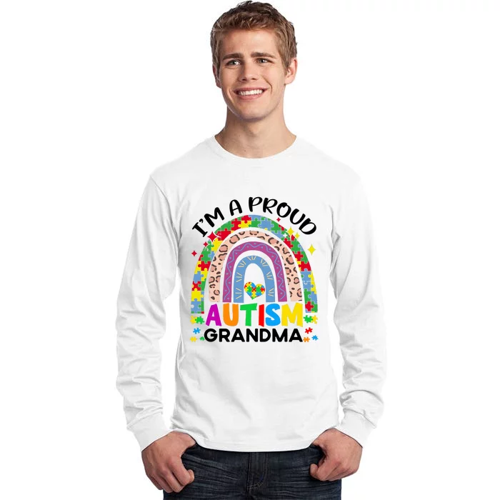 I’M A Proud Autism Awareness Month Grandma Tall Long Sleeve T-Shirt