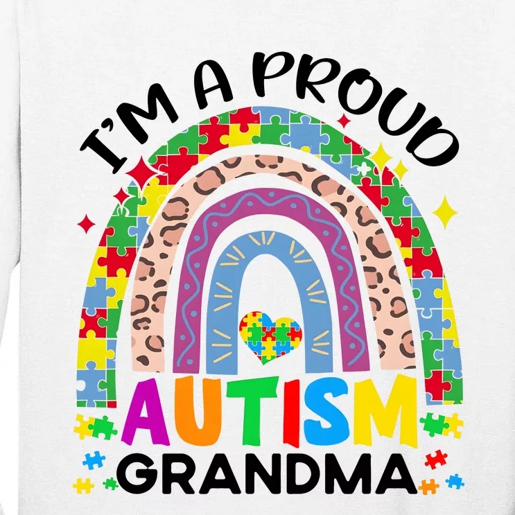 I’M A Proud Autism Awareness Month Grandma Tall Long Sleeve T-Shirt