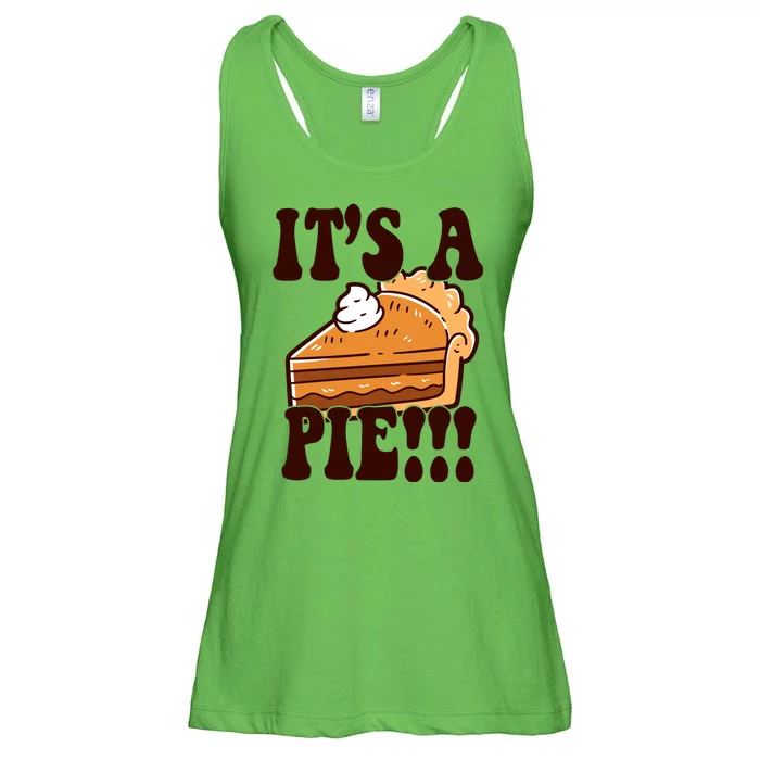 Its A Pie Funny Thanksgiving Ladies Essential Flowy Tank