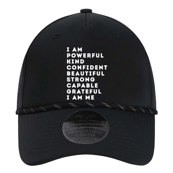 I Am Powerful Kind Confident Beautiful Strong Capable Quote Cute Gift Performance The Dyno Cap