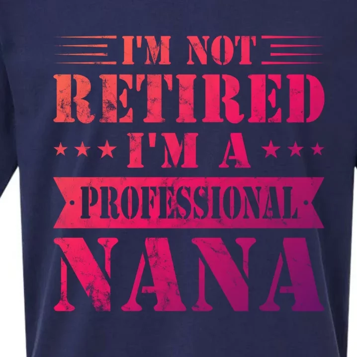 Im A Professional Nana Funny Mothers Day Retired Grandma Gift Sueded Cloud Jersey T-Shirt