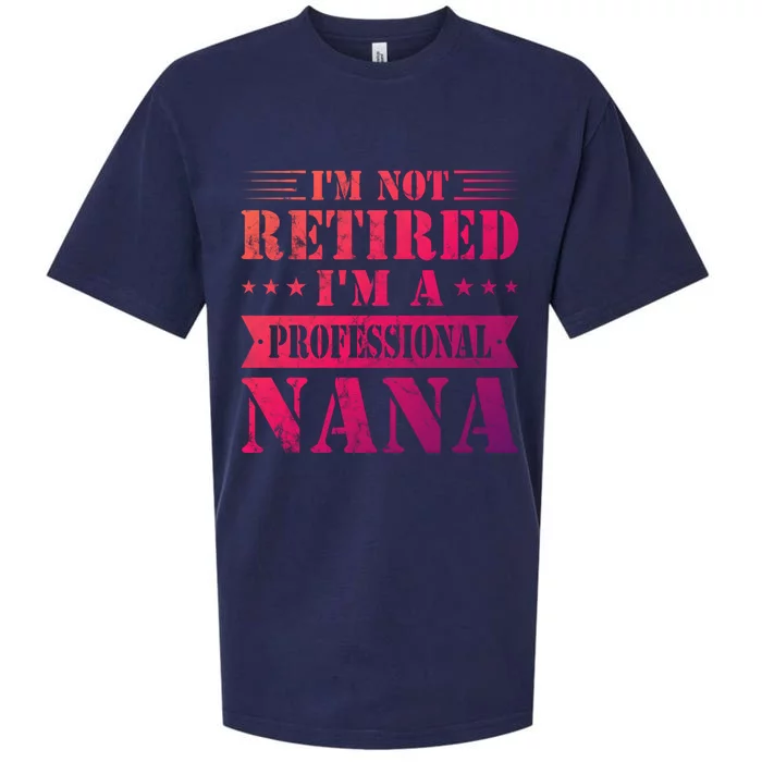 Im A Professional Nana Funny Mothers Day Retired Grandma Gift Sueded Cloud Jersey T-Shirt