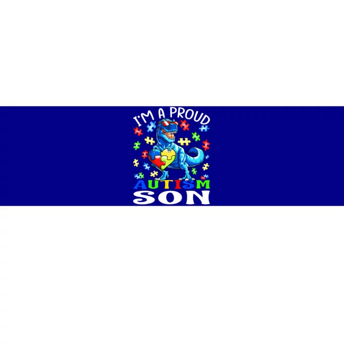 I'm A Proud Autism Son Dinosaur Gift Bumper Sticker