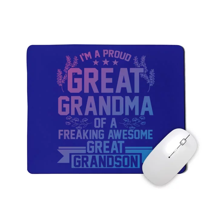 Im A Proud Grandma Of A Grandson Grandson Gift Mousepad