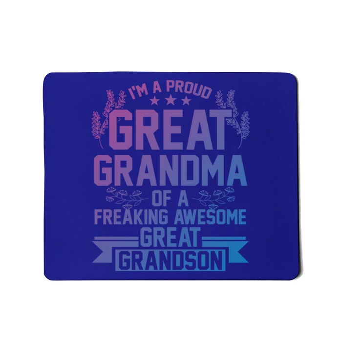 Im A Proud Grandma Of A Grandson Grandson Gift Mousepad