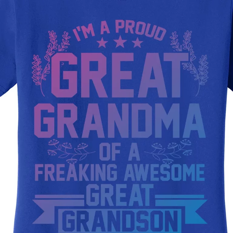 Im A Proud Grandma Of A Grandson Grandson Gift Women's T-Shirt