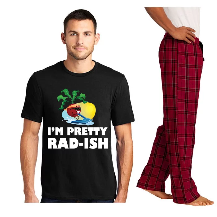 I Am Pretty Radish Cute Vegetable Lover Pun Radish Cute Gift Pajama Set