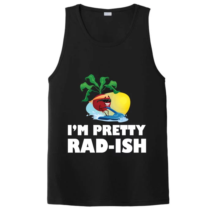 I Am Pretty Radish Cute Vegetable Lover Pun Radish Cute Gift Performance Tank