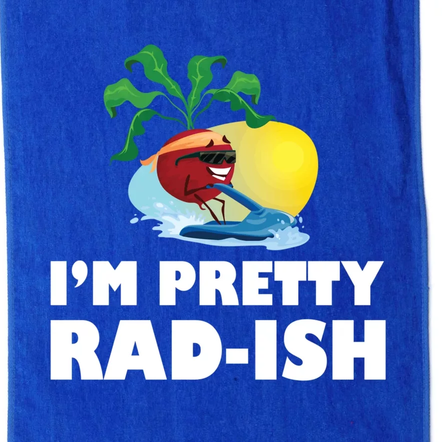 I Am Pretty Radish Cute Vegetable Lover Pun Radish Cute Gift Platinum Collection Golf Towel