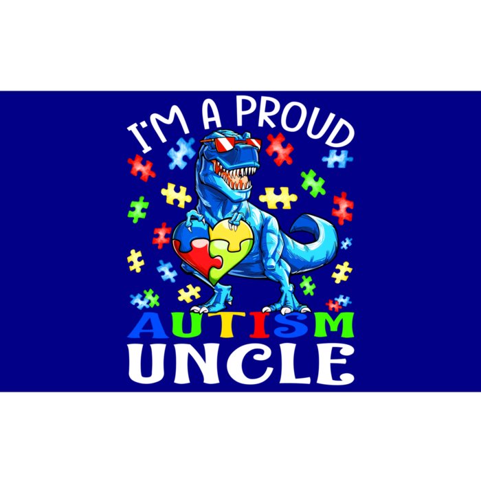 I'm A Proud Autism Uncle Dinosaur Meaningful Gift Bumper Sticker