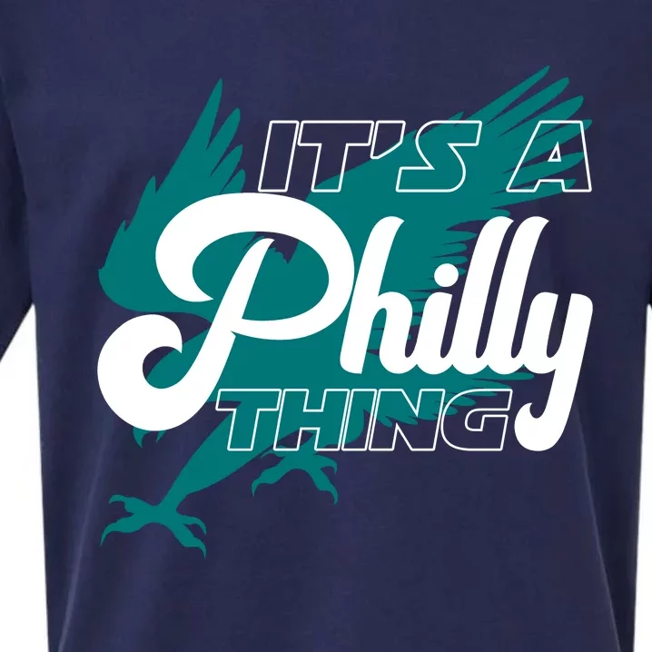 Its A Philly Thing Philadelphia Football Sueded Cloud Jersey T-Shirt