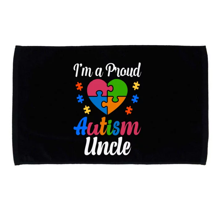 I'm A Proud Autism Uncle Cute Gift Microfiber Hand Towel