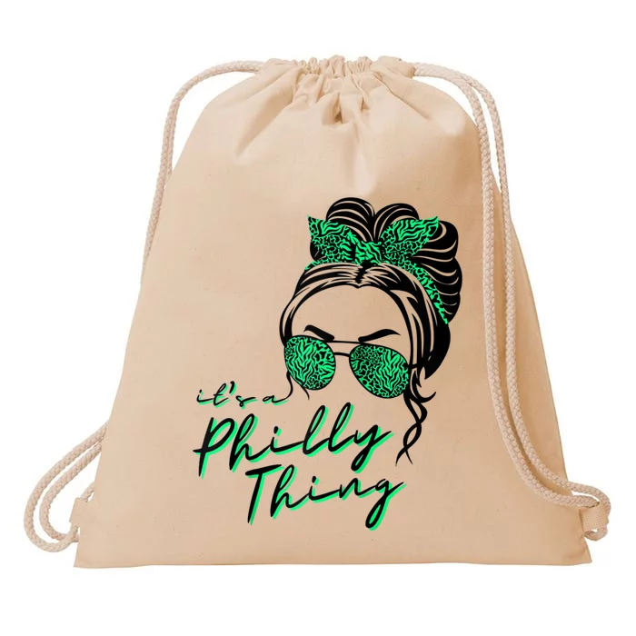 IT'S A PHILLY THING | Its A Philadelphia Thing Girl Bun Drawstring Bag