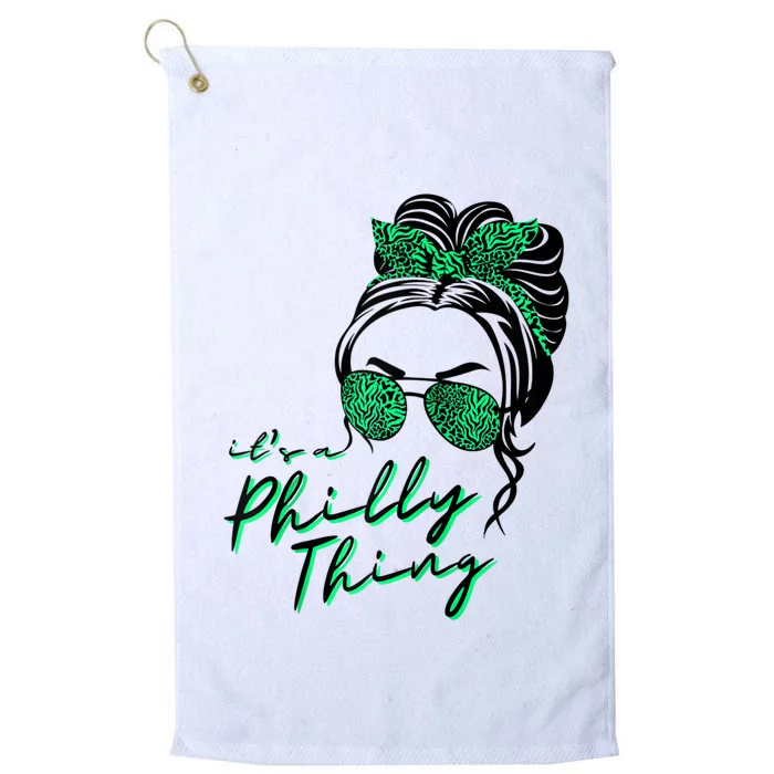 IT'S A PHILLY THING | Its A Philadelphia Thing Girl Bun Platinum Collection Golf Towel