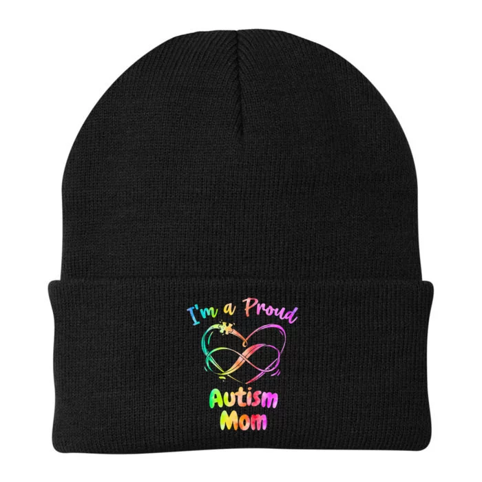 I’m a Proud Autism Mom Puzzle Heart Knit Cap Winter Beanie