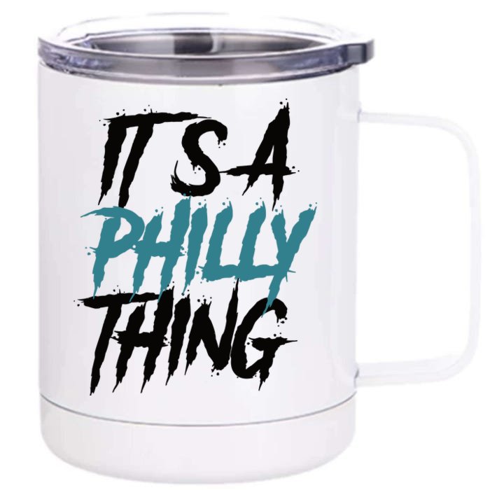 Its A Philly Thing Philadelphia Football Fan Bird Gang Front & Back 12oz Stainless Steel Tumbler Cup