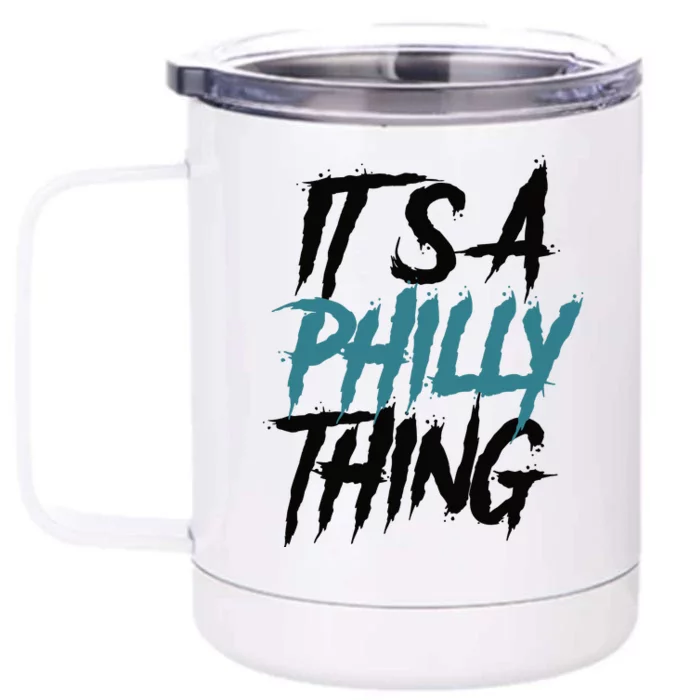 Its A Philly Thing Philadelphia Football Fan Bird Gang Front & Back 12oz Stainless Steel Tumbler Cup