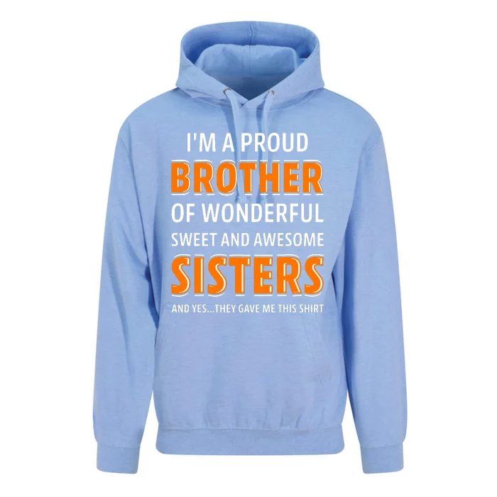 Im A Proud Brother Of Wonderful Sweet And Awesome Sisters Unisex Surf Hoodie