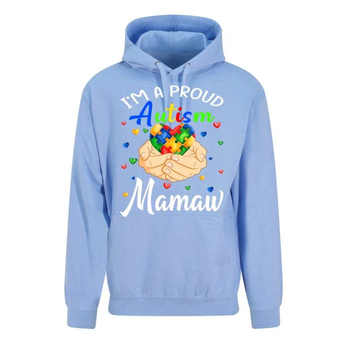 I'm A Proud Autism Mamaw Autism Awareness Autistic Gift Unisex Surf Hoodie