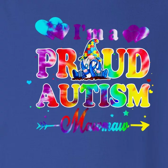 I'm A Proud Autism Mawmaw Tie Dye Gnome Gift Toddler Long Sleeve Shirt