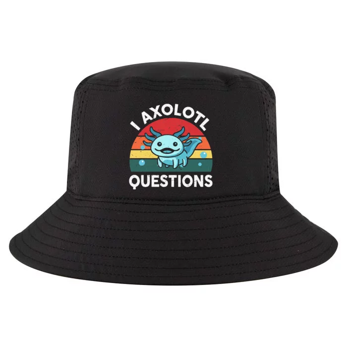 I Axolotl Questions Cute Axolotl Cool Comfort Performance Bucket Hat