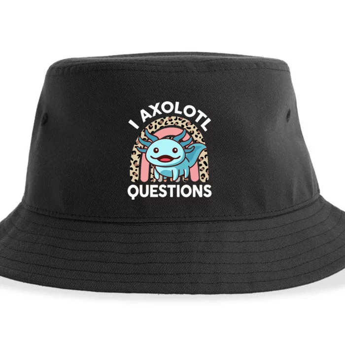 I Axolotl Questions Cute Axolotl Sustainable Bucket Hat