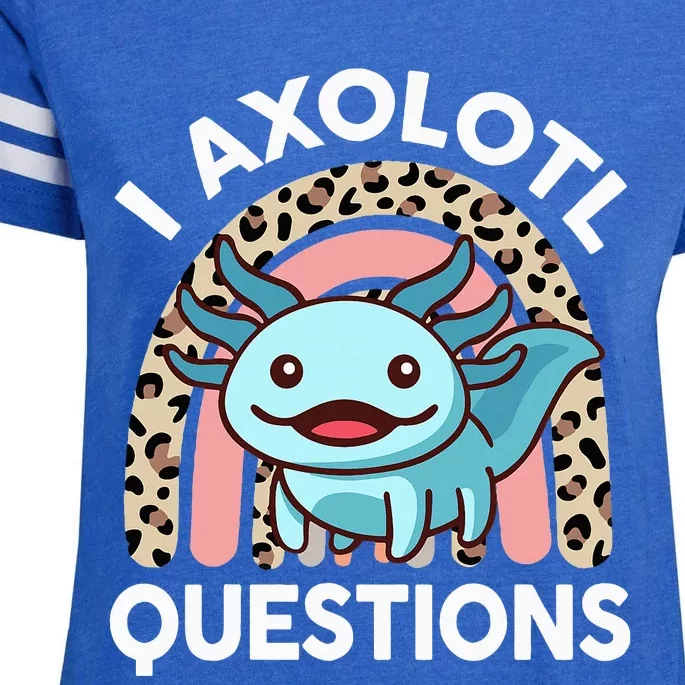 I Axolotl Questions Cute Axolotl Enza Ladies Jersey Football T-Shirt