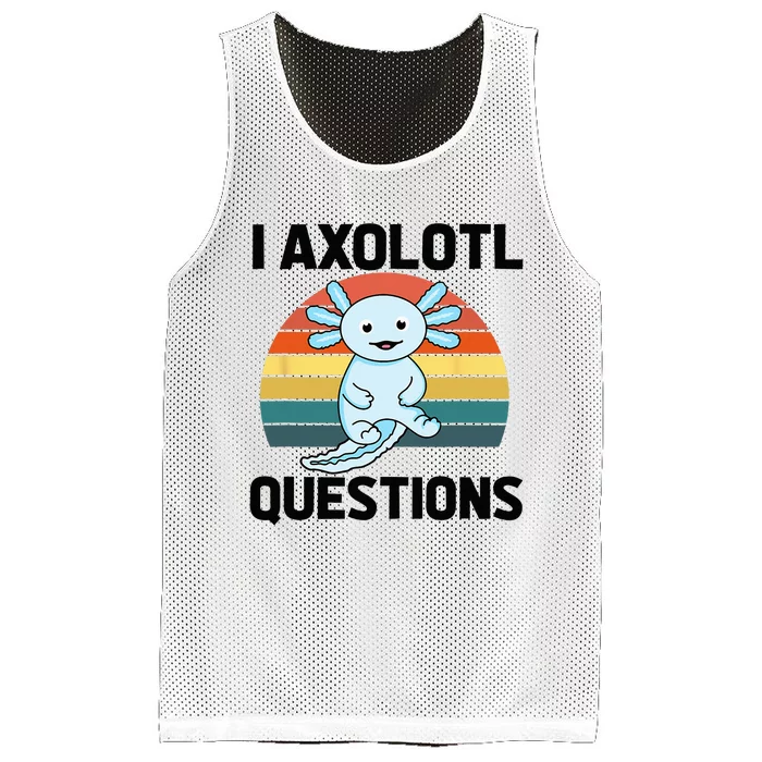 I Axolotl Questions Mesh Reversible Basketball Jersey Tank