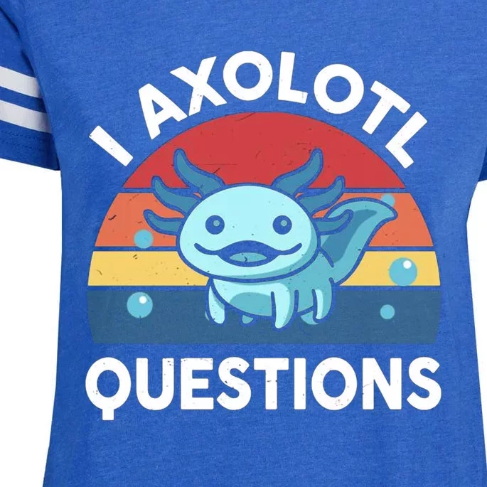 I Axolotl Questions Enza Ladies Jersey Football T-Shirt